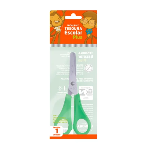 Tesoura Escolar Leo Leo Plus