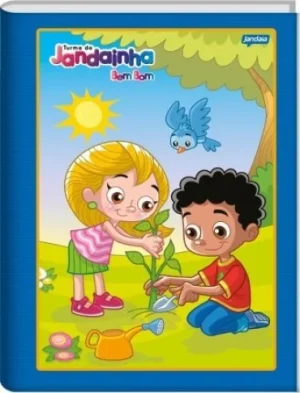 CADERNO UNIV BROCH CD 80FLS S/PAUTA C/MARGEM JAND BEMBOM AZ