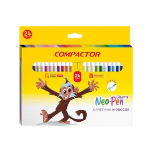 CANETA HIDROGRAFICA NEO PEN GIGANTE C/24 CORES