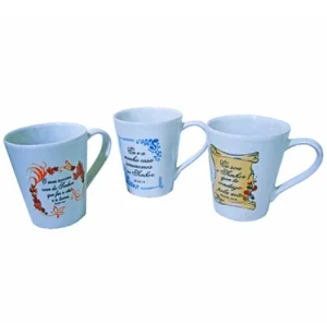 CANECA TULIPA PORC 250ML SALMOS DIVS