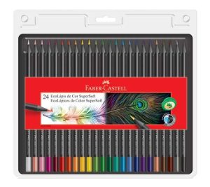 LAPIS 24 CORES FABER REDONDO SUPERSOFT