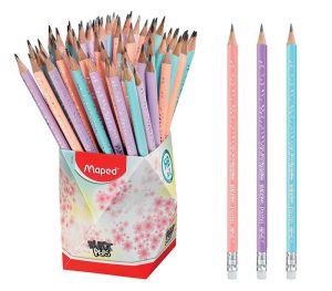 LAPIS PRETO MAPED BLACK PEPS PASTEL COM BORRACHA