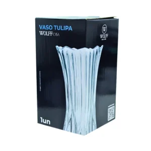 ENF VASO VIDRO 10X19CM TULIPA CX