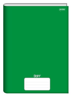 CADERNO BROCHURA 96 FOLHAS CAPA DURA STIFF VERDE JANDAIA