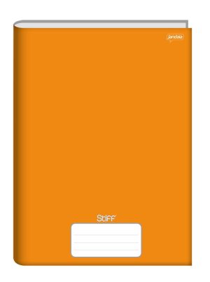 CADERNO BROCHURA 96 FOLHAS CAPA DURA STIFF LARANJA JANDAIA