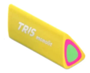 Borracha Triângular Colorida Monolit Sem Pvc Tris
